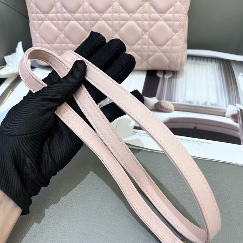 Dior 迪奧 粉色 五格黛妃包💖-11