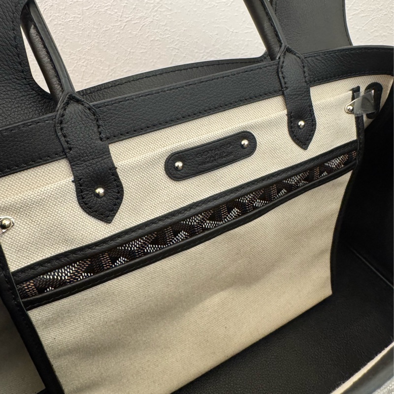 Gouard黑皮革咖pvc手提公事包💼-21