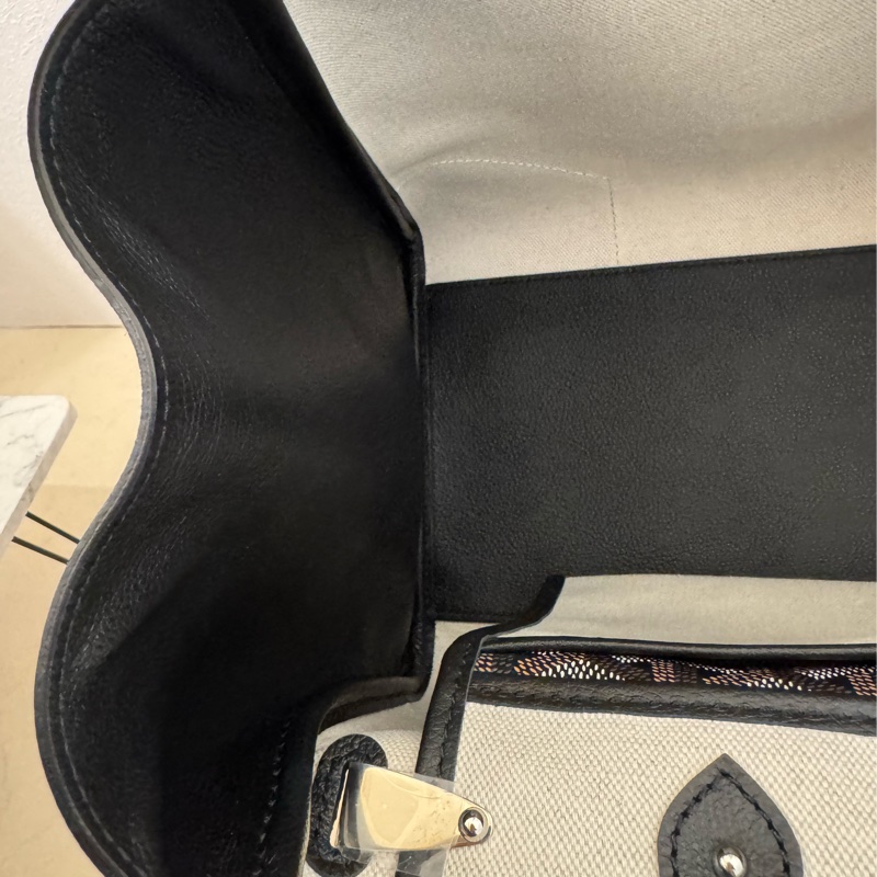 Gouard黑皮革咖pvc手提公事包💼-25