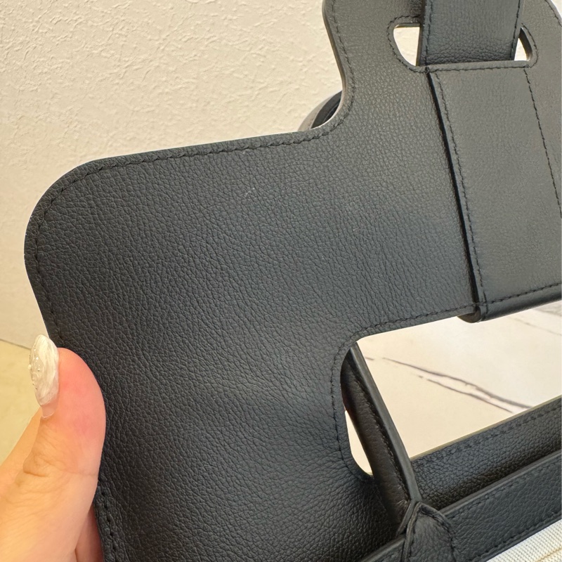 Gouard黑皮革咖pvc手提公事包💼-32