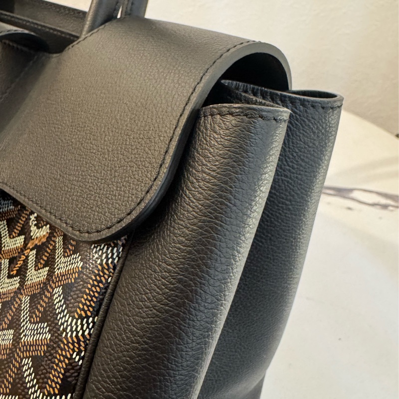 Gouard黑皮革咖pvc手提公事包💼-36