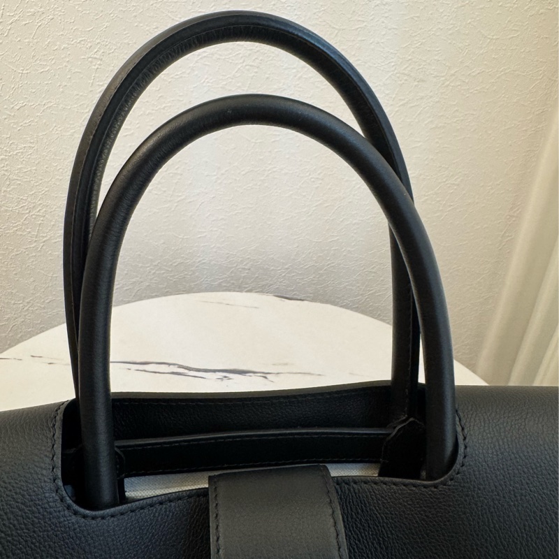 Gouard黑皮革咖pvc手提公事包💼-39