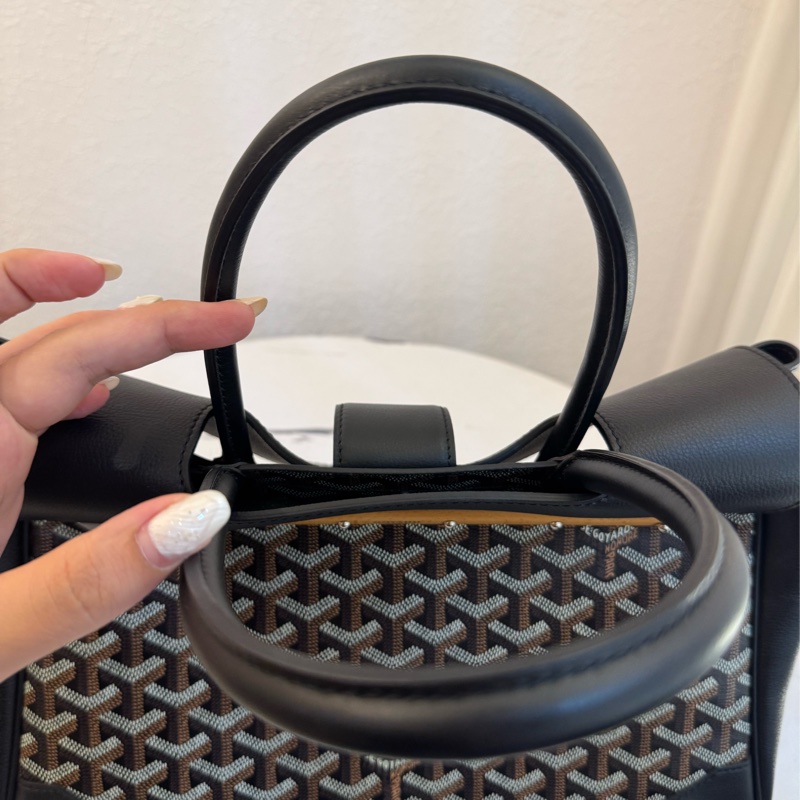 Gouard黑皮革咖pvc手提公事包💼-40