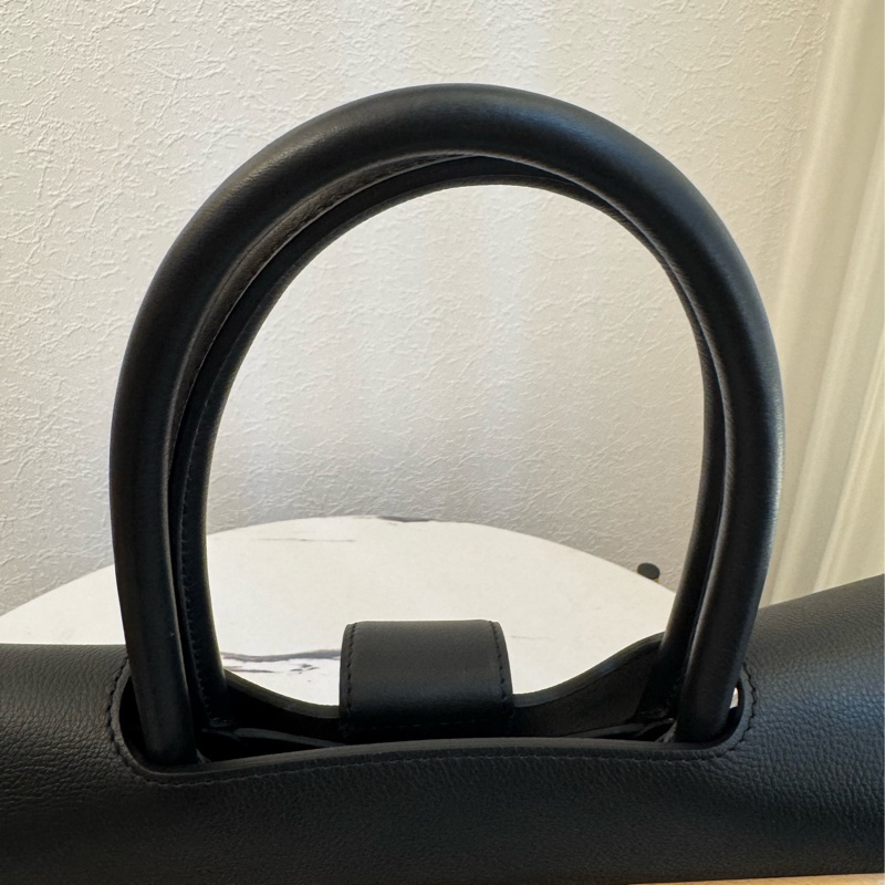 Gouard黑皮革咖pvc手提公事包💼-41