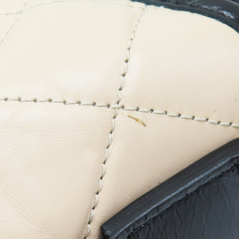 【再降價】米色皮革20cm流浪包鏈帶肩背【CHANEL 香奈兒】包 #25136769-13