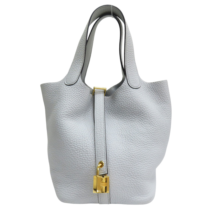 藍色 TC牛皮 Picotin Lock 18 手提包 Z刻 金扣【HERMES 愛馬仕】 Z刻-0