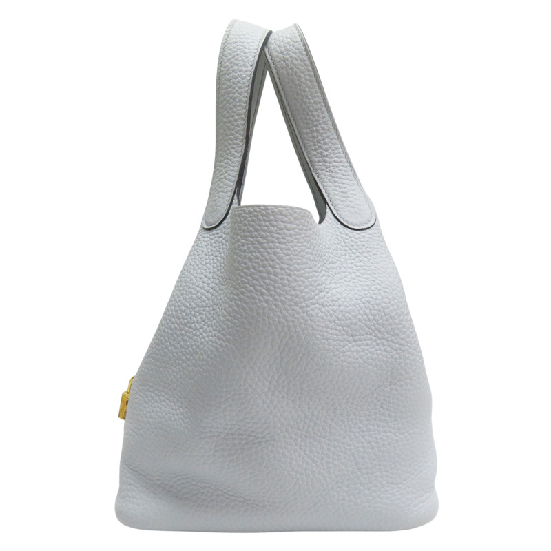 藍色 TC牛皮 Picotin Lock 18 手提包 Z刻 金扣【HERMES 愛馬仕】 Z刻-1