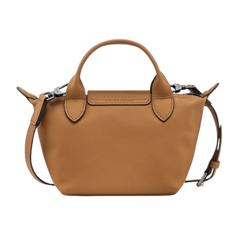 【LONGCHAMP】Le Pliage Xtra XS 牛皮 手提包 肩背包 斜背包 水餃包 煙草色 L1500987004-4