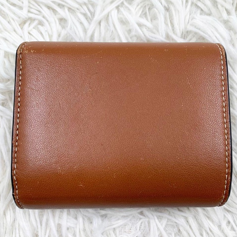 🌷放Celine 凱旋門棕色短夾錢包 ｜經典花紋✦fufu style 精品✦ 氣質款｜-1