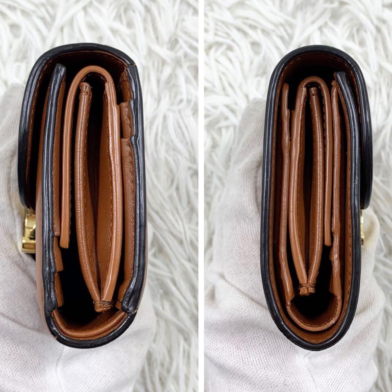 🌷放Celine 凱旋門棕色短夾錢包 ｜經典花紋✦fufu style 精品✦ 氣質款｜-14