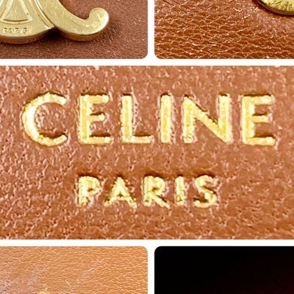 🌷放Celine 凱旋門棕色短夾錢包 ｜經典花紋✦fufu style 精品✦ 氣質款｜-18