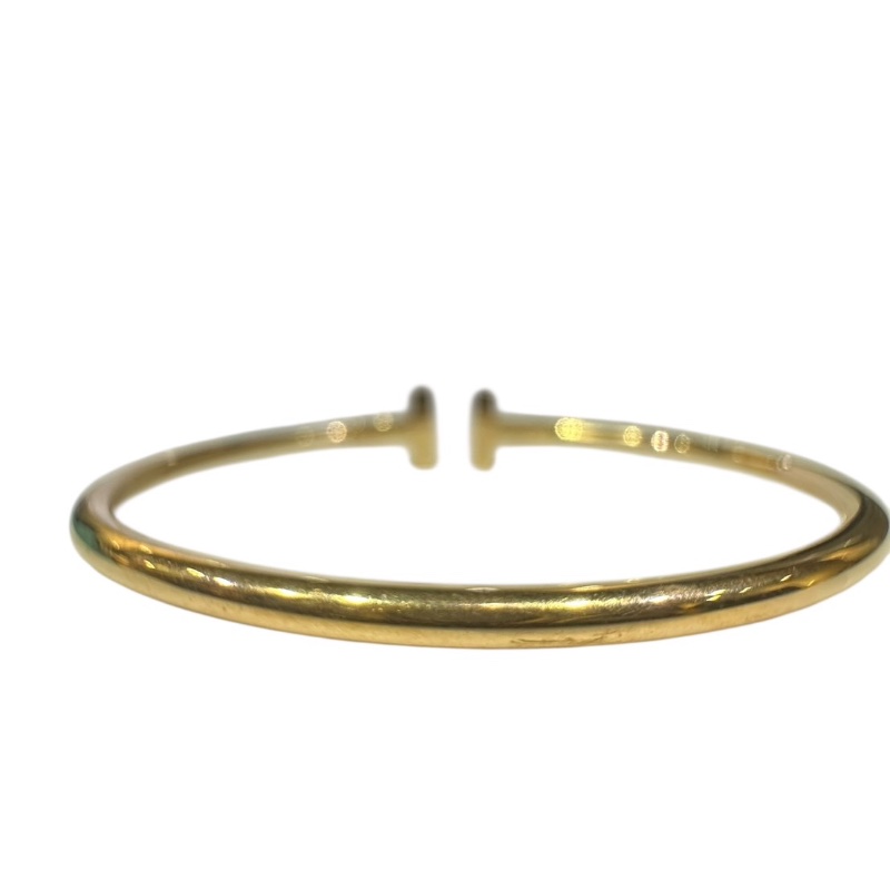 【美收精品】Tiffany T字帶鑽母貝手環 4-438【隔月月中將轉賣至日本 上架期限30天】-3