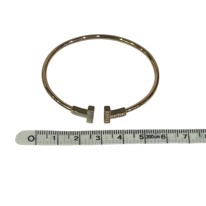 【美收精品】Tiffany T字帶鑽母貝手環 4-438【隔月月中將轉賣至日本 上架期限30天】-8