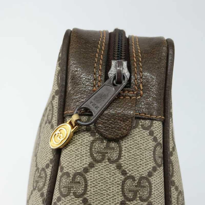 【日本直送】GUCCI GG Supreme Web Sherry Line 手拿包 PVC 米色 正品 BA7254-7