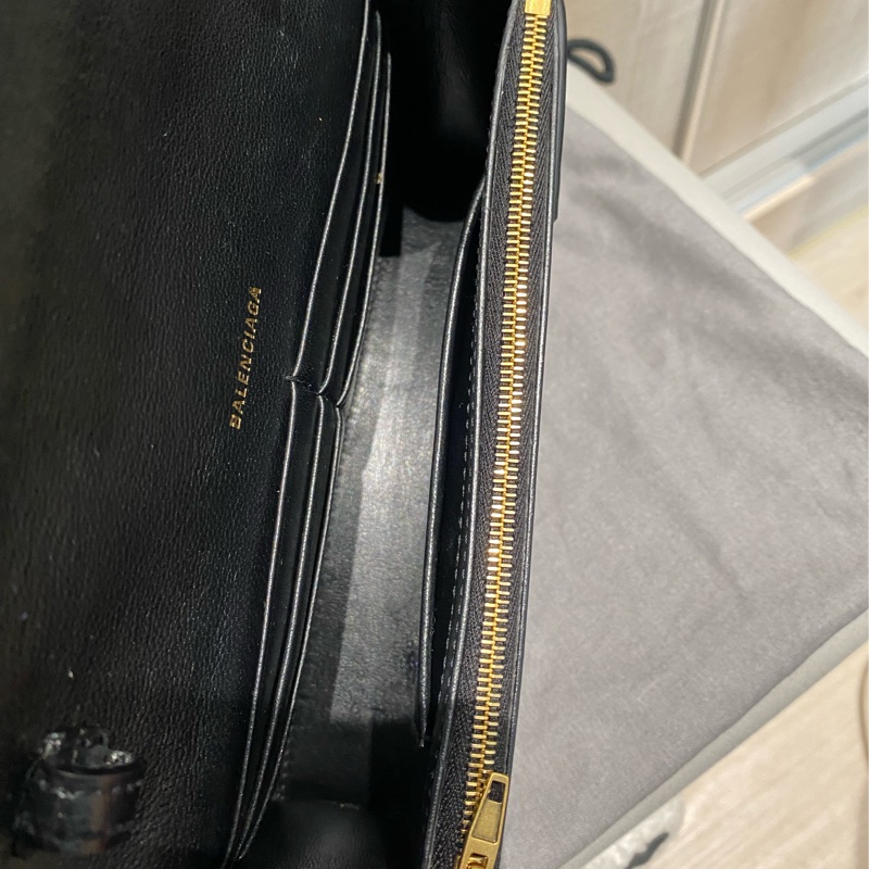 BALENCIAGA Hourglass B字鍊帶手拿/斜背沙漏包-11