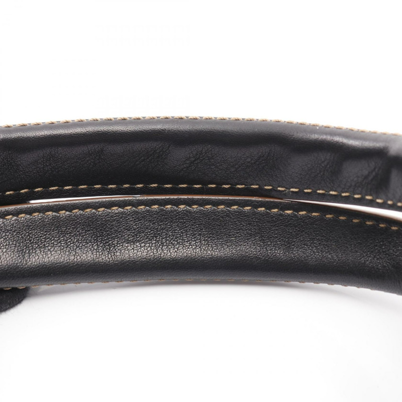 CELINE Macadam 手提包,帆布皮革材質,黑色,二手女款-7