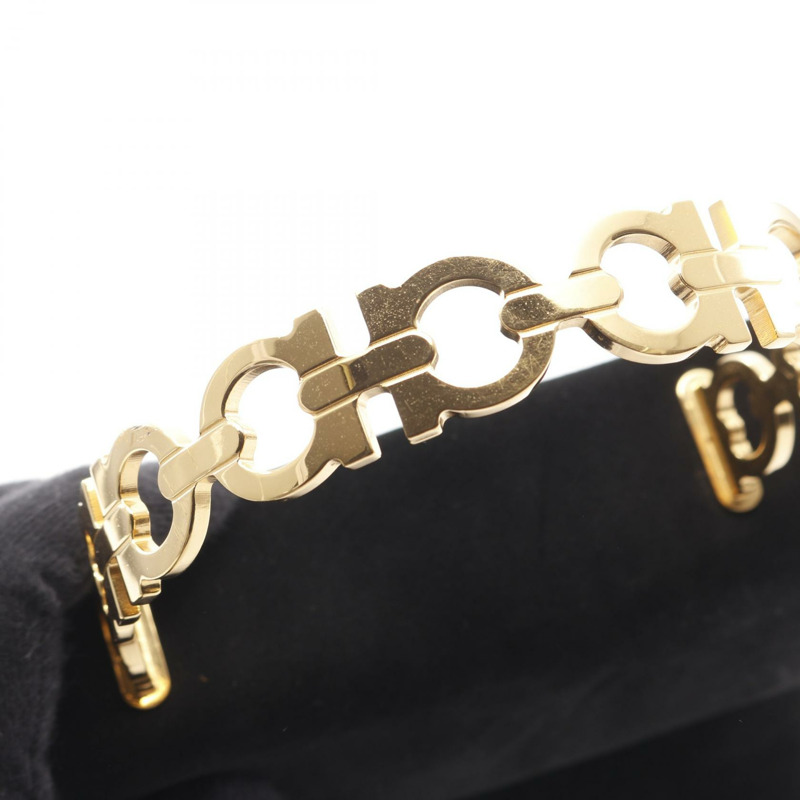 Salvatore Ferragamo Gancini 手提包 21 5672 黑色絨面革布料 二手 女士-10