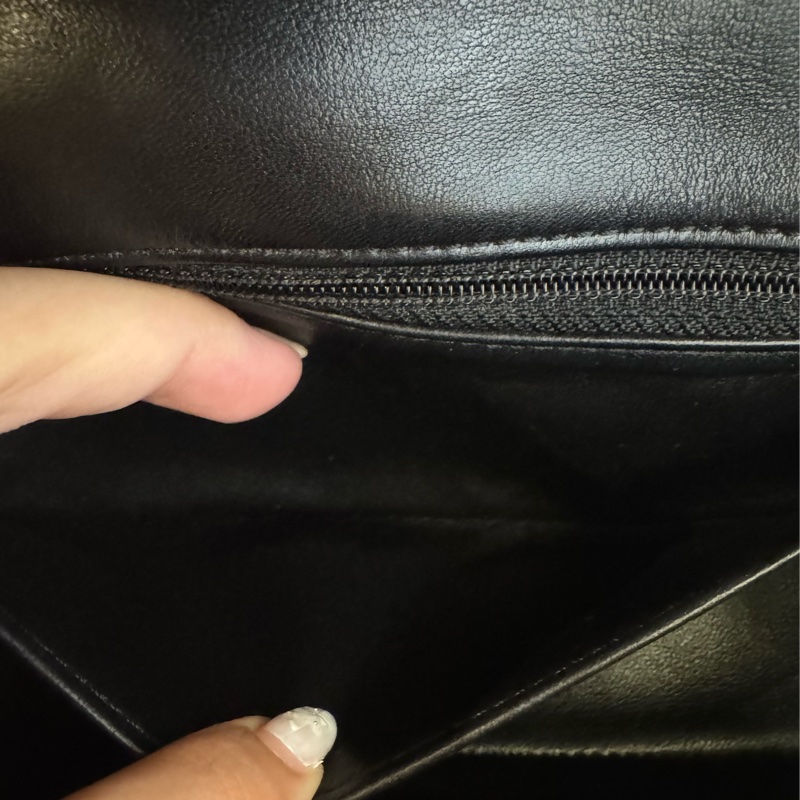 Chanel黑菱格金雙C coco愛心鏈口蓋包-38