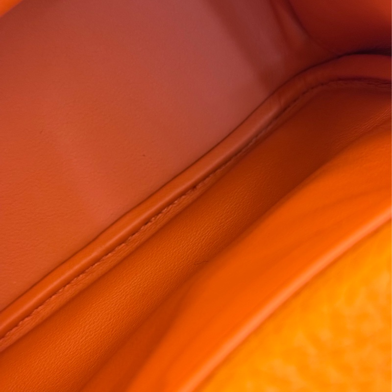 Hermes愛馬仕橘金釦mini lindy-25