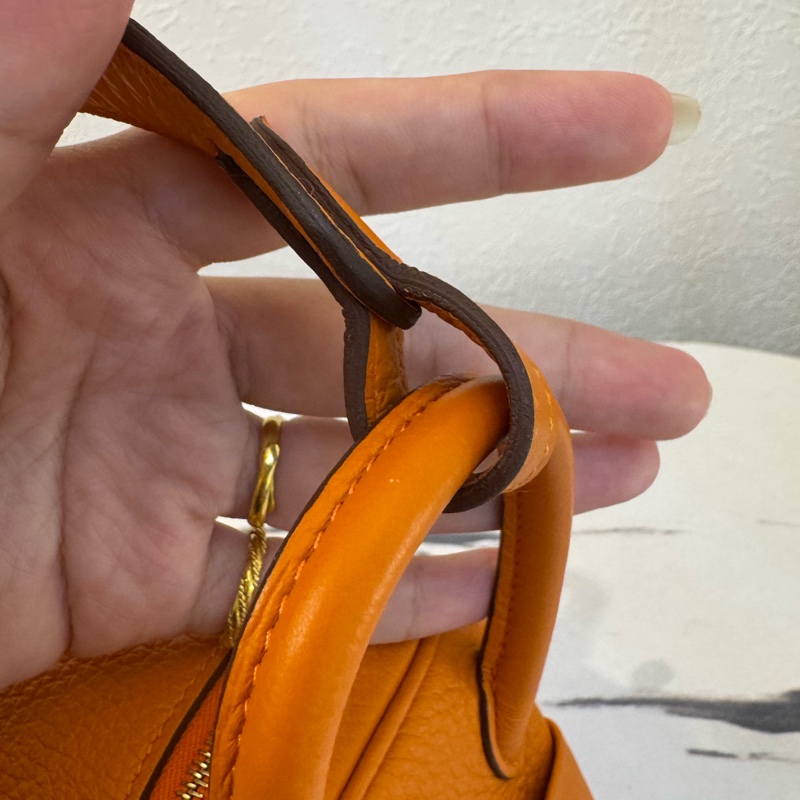 Hermes愛馬仕橘金釦mini lindy-30