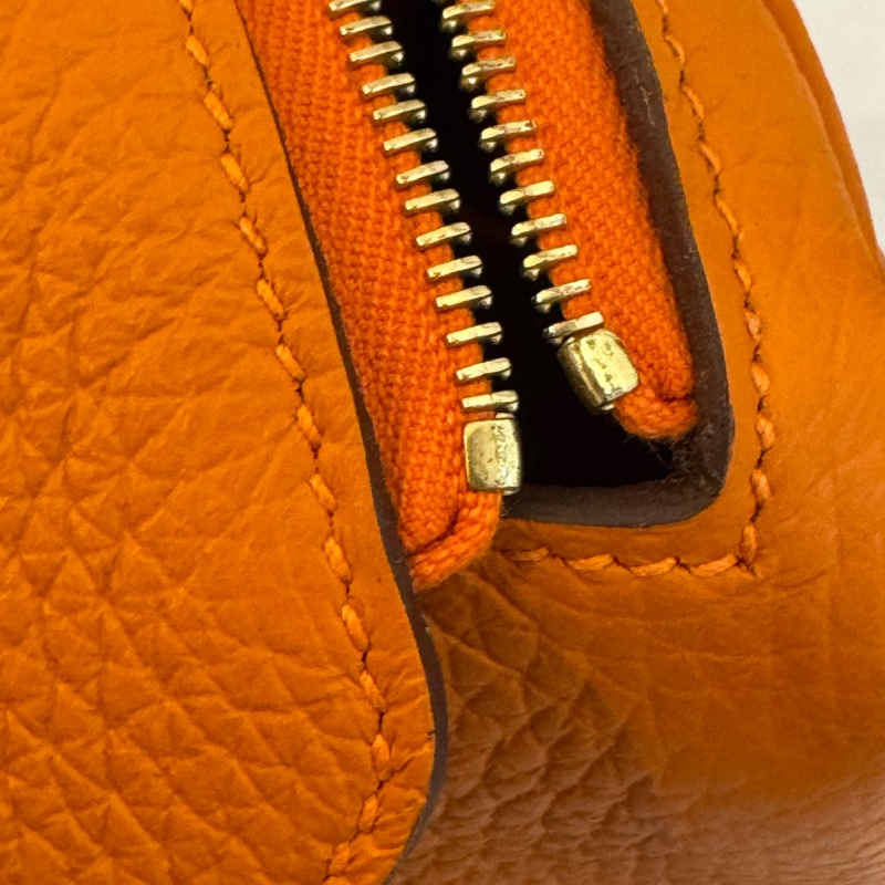 Hermes愛馬仕橘金釦mini lindy-37