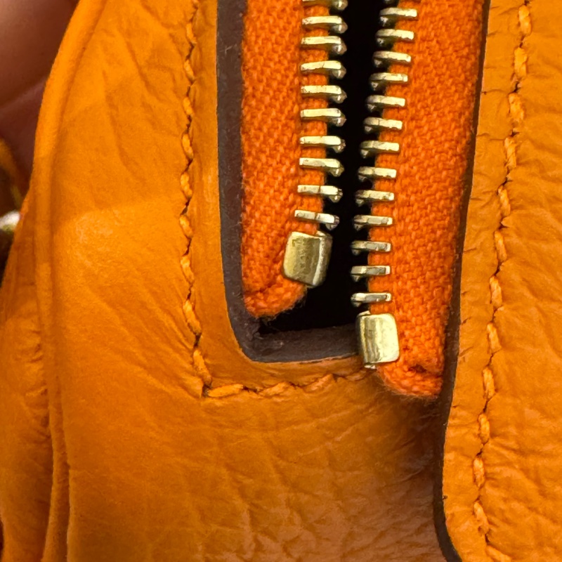 Hermes愛馬仕橘金釦mini lindy-38