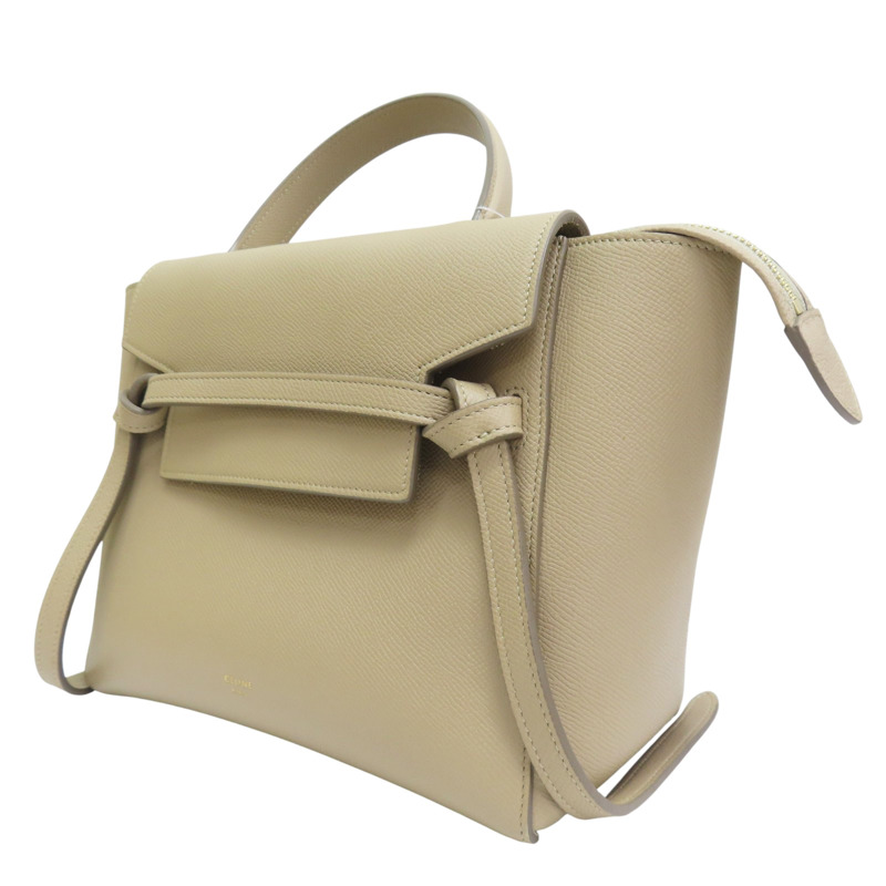 卡其色 牛皮 Belt Bag 兩用包【CELINE 賽琳】-2