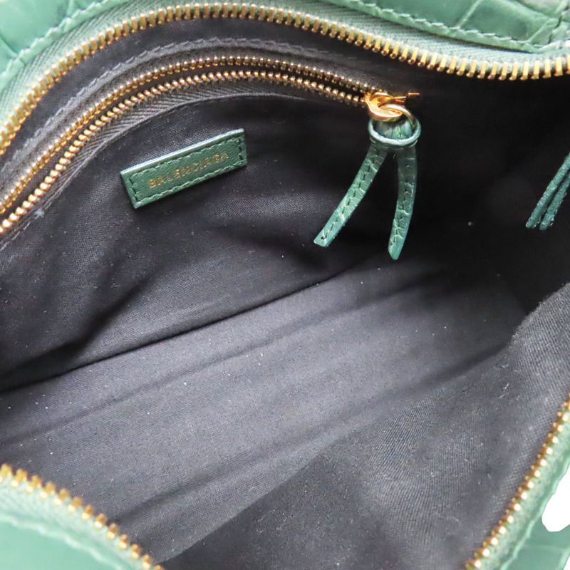 綠色 牛皮 Metallic Edge Mini City 兩用包 390160【BALENCIAGA 巴黎世家】 #390160-4