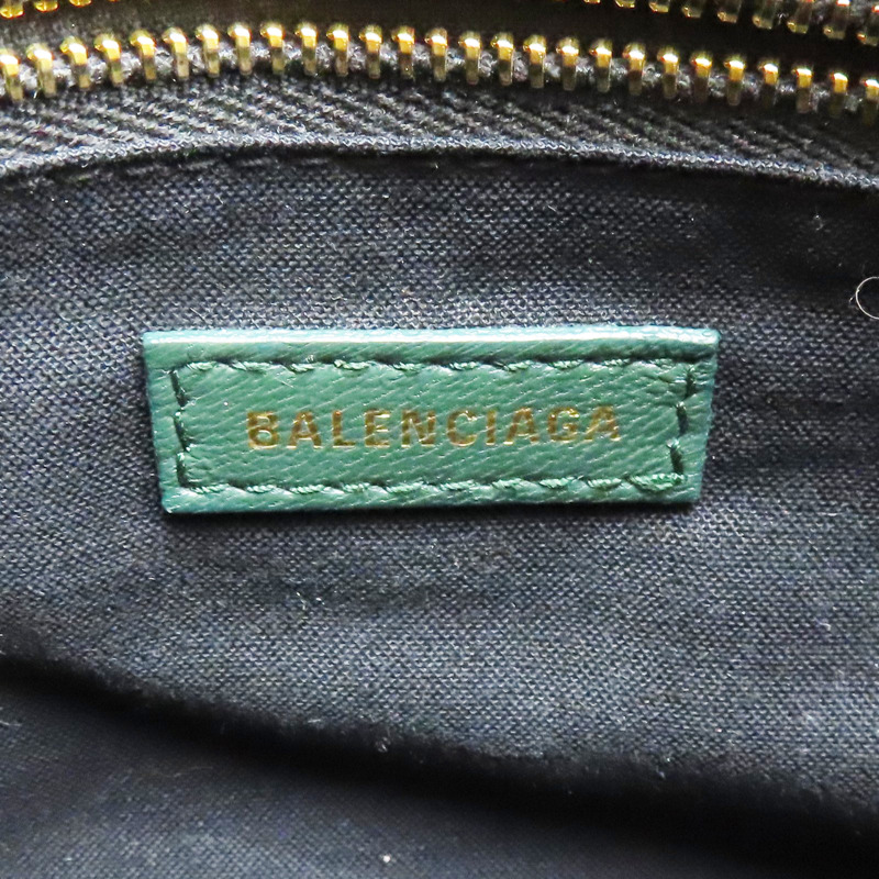 綠色 牛皮 Metallic Edge Mini City 兩用包 390160【BALENCIAGA 巴黎世家】 #390160-5