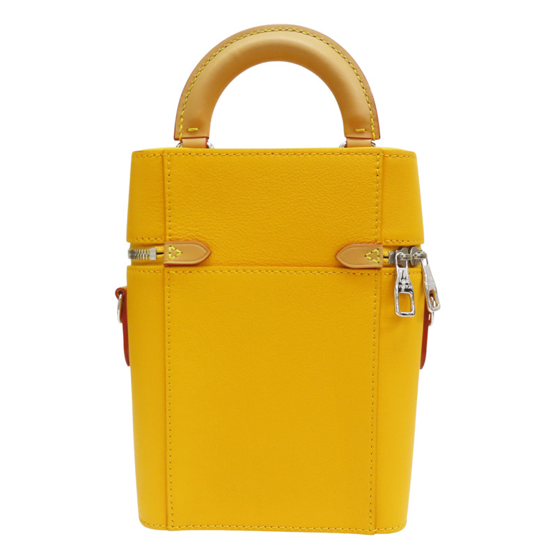 黃色 牛皮 Vertical Box Trunk 肩背包【LOUIS VUITTON LV 路易威登】 M59666-1