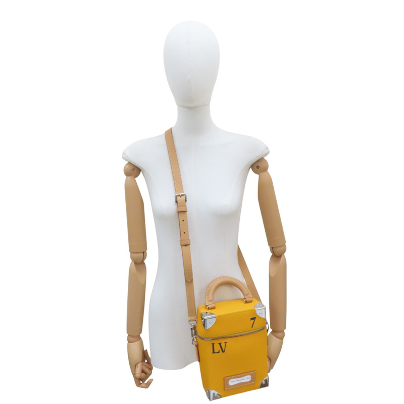 黃色 牛皮 Vertical Box Trunk 肩背包【LOUIS VUITTON LV 路易威登】 M59666-6