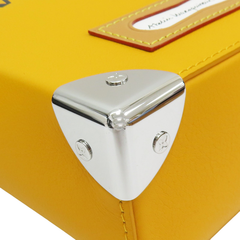 黃色 牛皮 Vertical Box Trunk 肩背包【LOUIS VUITTON LV 路易威登】 M59666-7