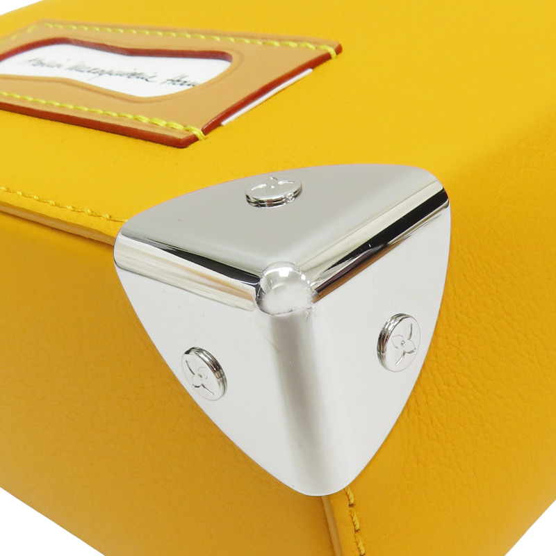 黃色 牛皮 Vertical Box Trunk 肩背包【LOUIS VUITTON LV 路易威登】 M59666-8