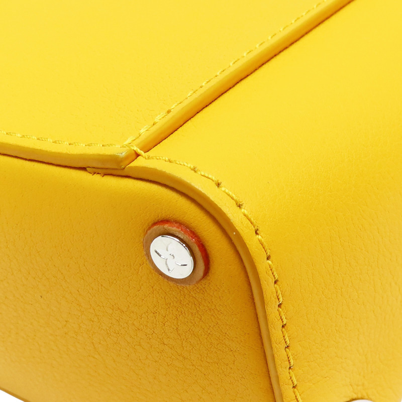 黃色 牛皮 Vertical Box Trunk 肩背包【LOUIS VUITTON LV 路易威登】 M59666-10