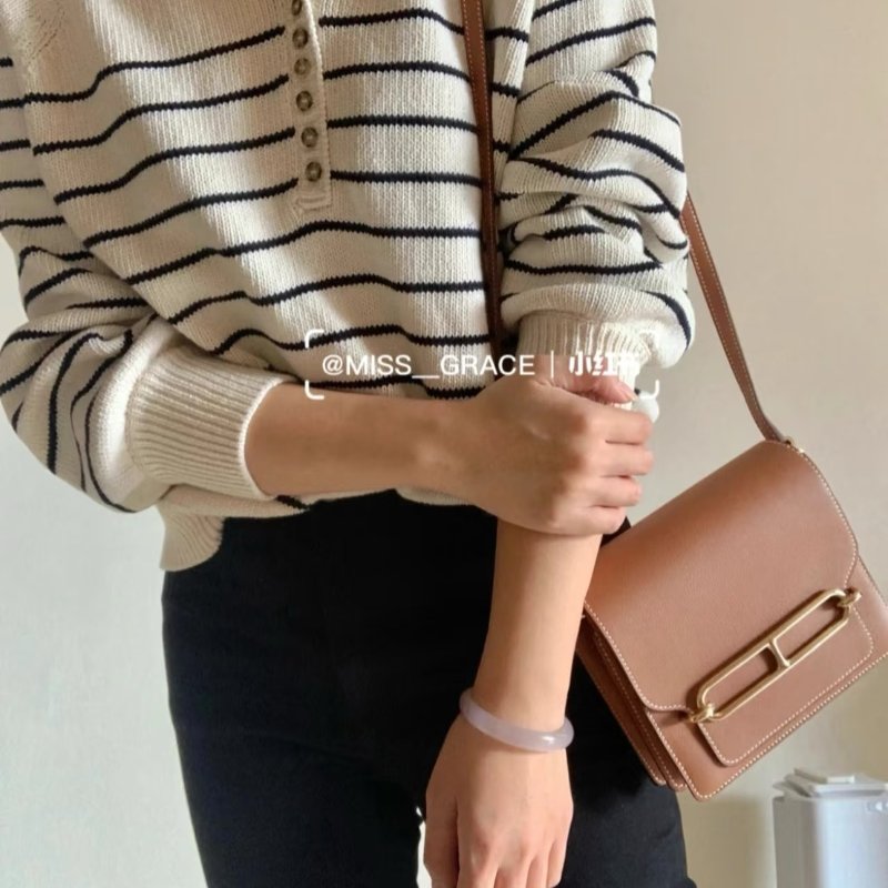 HERMES Mini roulis - 金棕金 Z-7