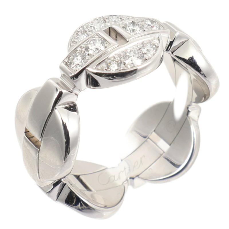 CARTIER 18K白金Imaria Ring鑽石戒指Cartier#50/US#5.5-0