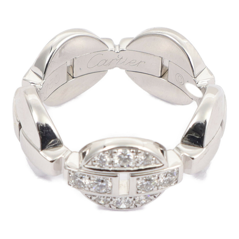 CARTIER 18K白金Imaria Ring鑽石戒指Cartier#50/US#5.5-2