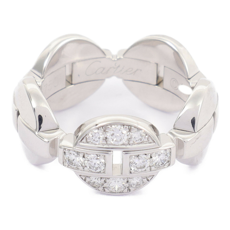 CARTIER 18K白金Imaria Ring鑽石戒指Cartier#50/US#5.5-6