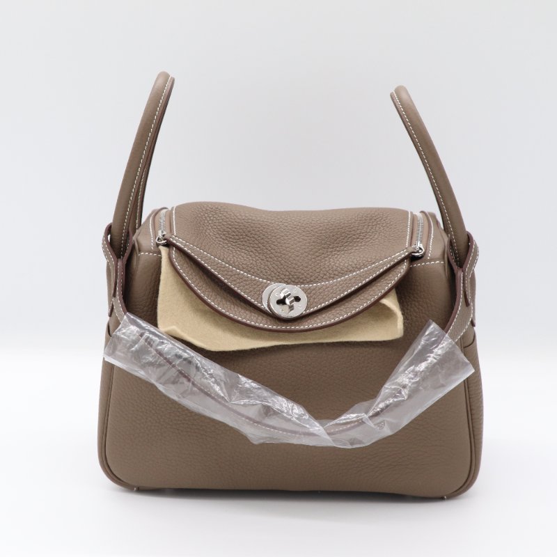 【全新狀況♥️配件齊全】Hermès 愛馬仕 Lindy26 大象灰 TC 皮 牛皮 U刻 單肩包-2