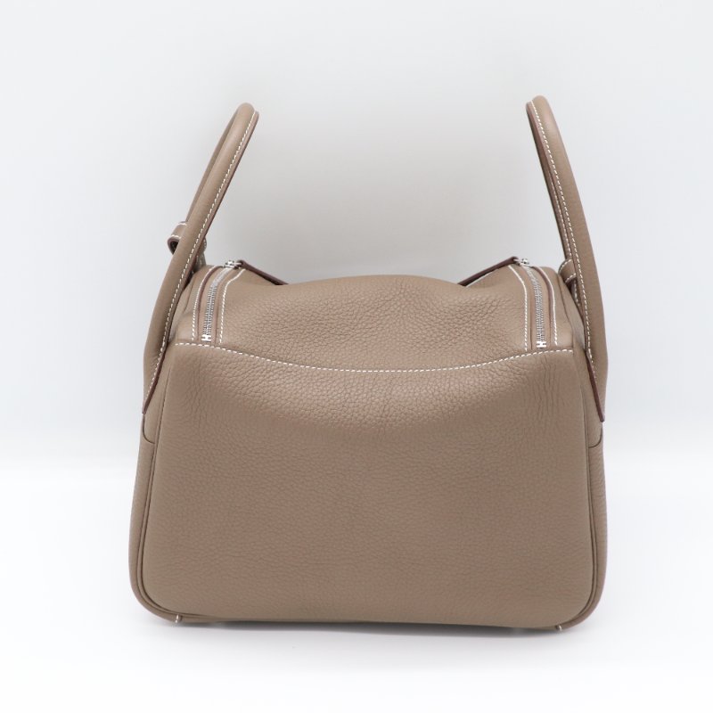 【全新狀況♥️配件齊全】Hermès 愛馬仕 Lindy26 大象灰 TC 皮 牛皮 U刻 單肩包-6