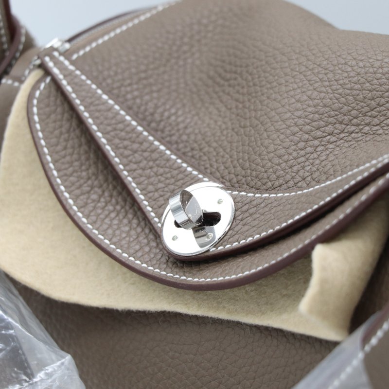 【全新狀況♥️配件齊全】Hermès 愛馬仕 Lindy26 大象灰 TC 皮 牛皮 U刻 單肩包-8