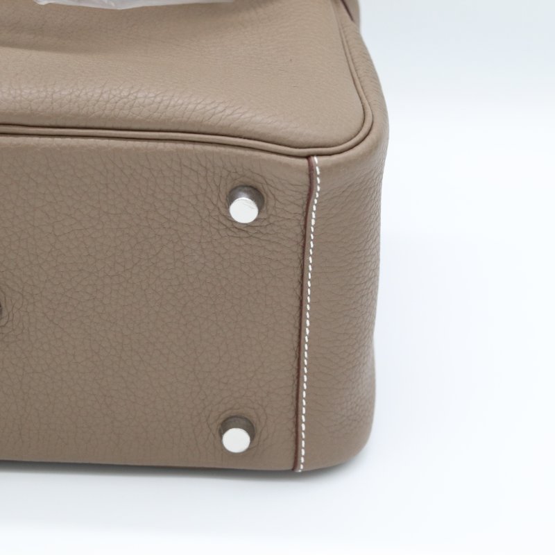 【全新狀況♥️配件齊全】Hermès 愛馬仕 Lindy26 大象灰 TC 皮 牛皮 U刻 單肩包-11