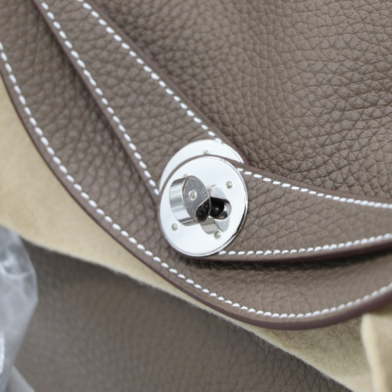 【全新狀況♥️配件齊全】Hermès 愛馬仕 Lindy26 大象灰 TC 皮 牛皮 U刻 單肩包-17