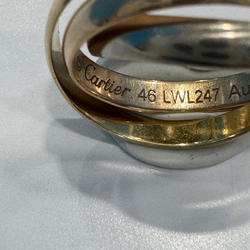 Cartier 卡地亞三環戒-6