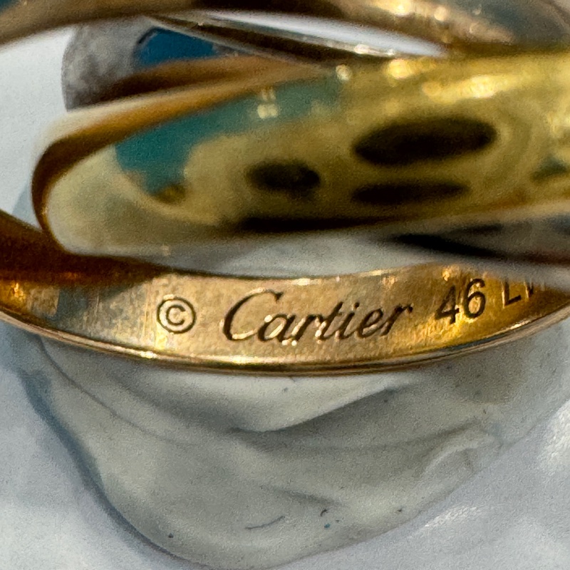 Cartier 卡地亞三環戒-8
