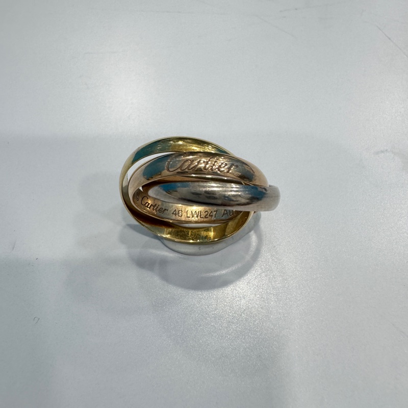 Cartier 卡地亞三環戒-9