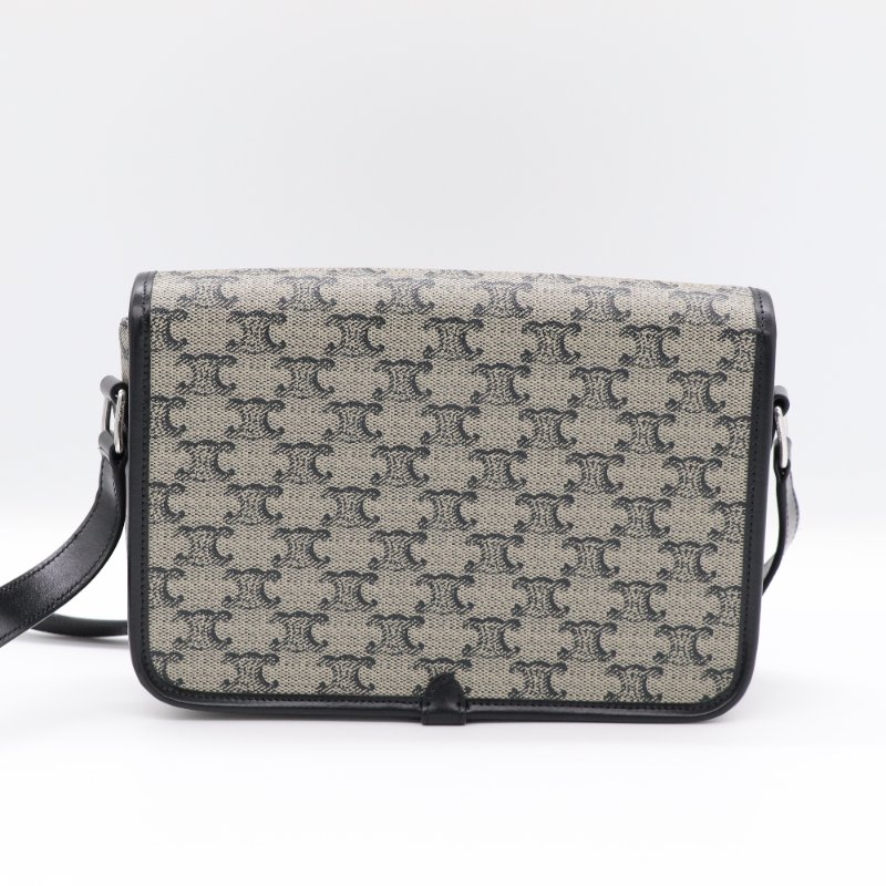 Celine 思琳 FOLCO標誌印花 牛皮革 小號 信差袋 郵差包 斜挎包-3