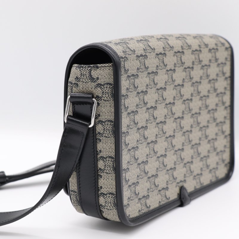 Celine 思琳 FOLCO標誌印花 牛皮革 小號 信差袋 郵差包 斜挎包-5