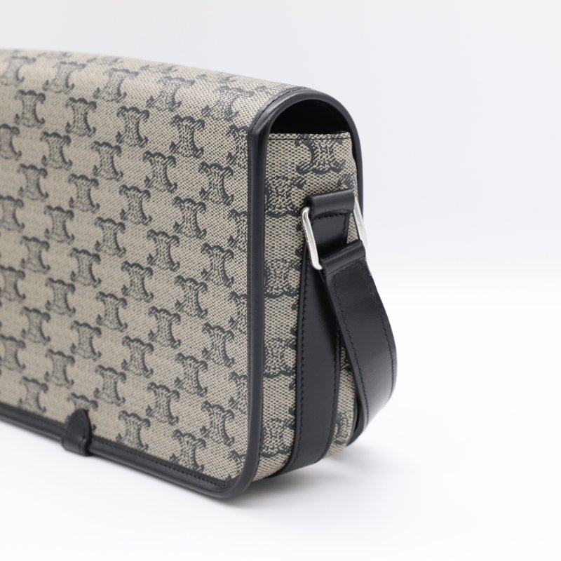 Celine 思琳 FOLCO標誌印花 牛皮革 小號 信差袋 郵差包 斜挎包-6