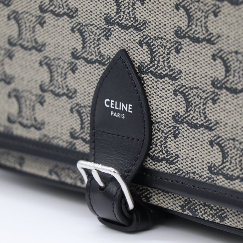 Celine 思琳 FOLCO標誌印花 牛皮革 小號 信差袋 郵差包 斜挎包-7